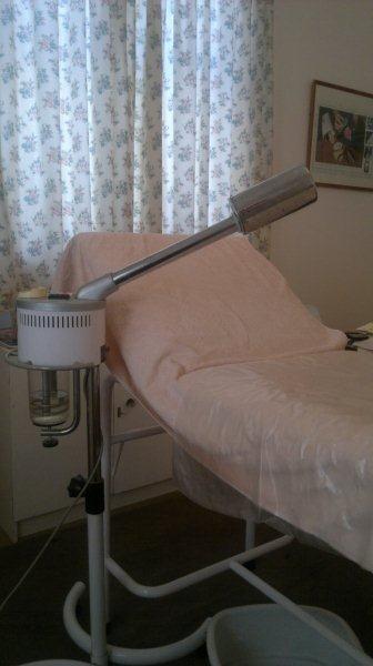 beauty treatment steamer in Lorna London's Sea Point beauty salon